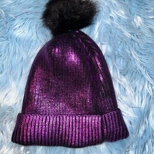 Beautiful Pre Loved Winter Hat W/Pom Pom and Satin Lining. Great 4 Curls.